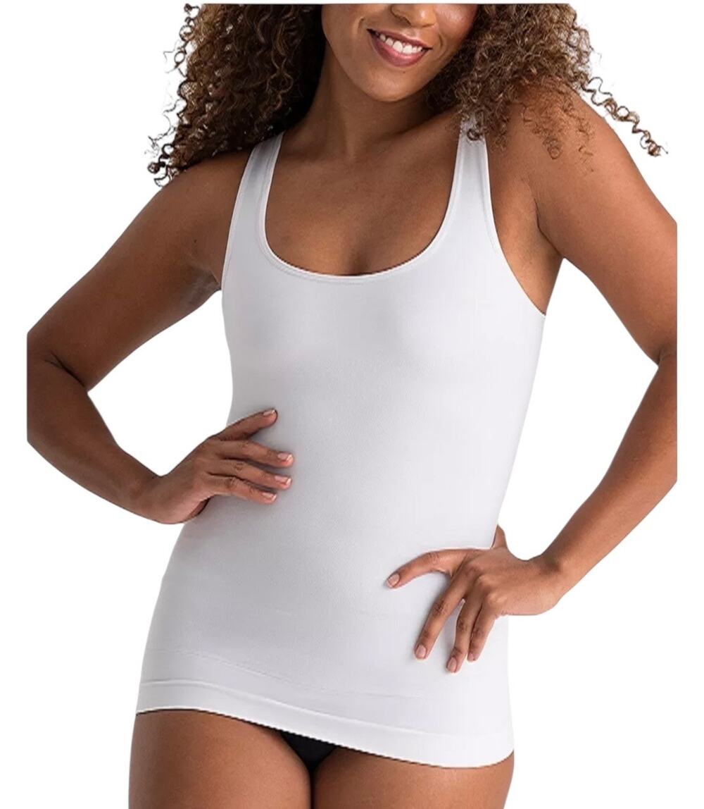 Empetua Shapermint All Day Every Day White Shaping Tank Cami XL